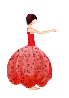 唯美插画 人物角色设定 服饰插画