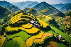 村庄中国农村乡村田园风情摄影图