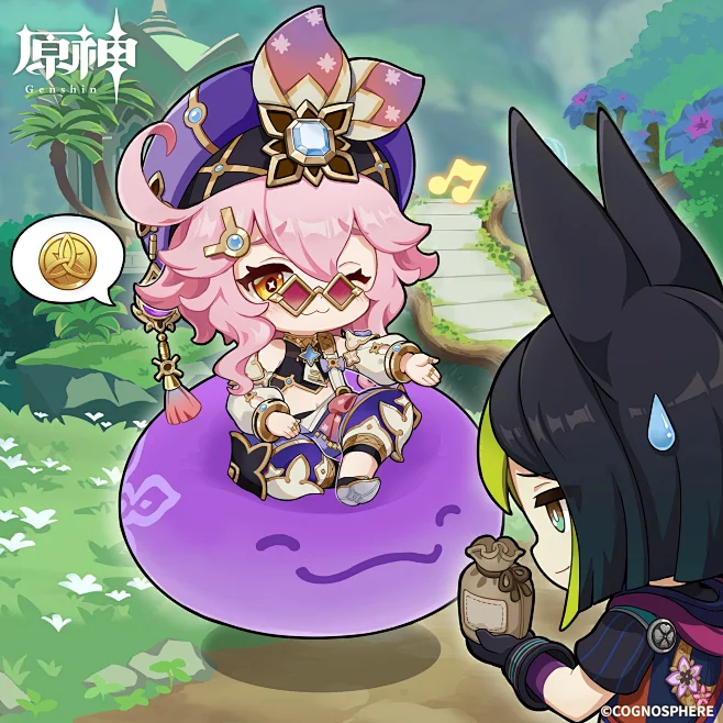 【原神/Genshin】角色初次祈愿宣传插图整理 - 哔哩哔哩-花瓣网