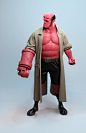 Hellboy, Sebastian Schoellhammer : I gave a 3d modeling/sculpting workshop at the Cologne Game Lab and that's what I came up for that. Lots of learning on my part as well in the process :D
The original concept is by the amazing Ryan Lang: http://ryanlangd