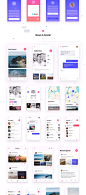 移动用户界面工具包 80个高级iOS屏幕 Rodman Mobile UI Kit_UI设计_App界面