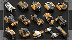 Hard Surface KitBash Vol 7 420 DETAILS