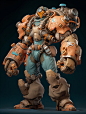 AI-20230421_01 Stylized character of Bio Booster Armor