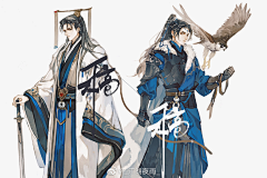 君鱼梓采集到画画-男古风素材
