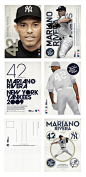 This is a set of Poster layouts for the New York Yankees featuring Mariano Rivera and Robinson Cano for the Yankees Poster Night Event in which a poster is given out to every Yankee fan attending the game.: 