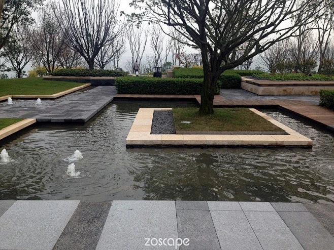 水景设计#水景意向图#zoscape#动态水景#水池#喷泉-花瓣网