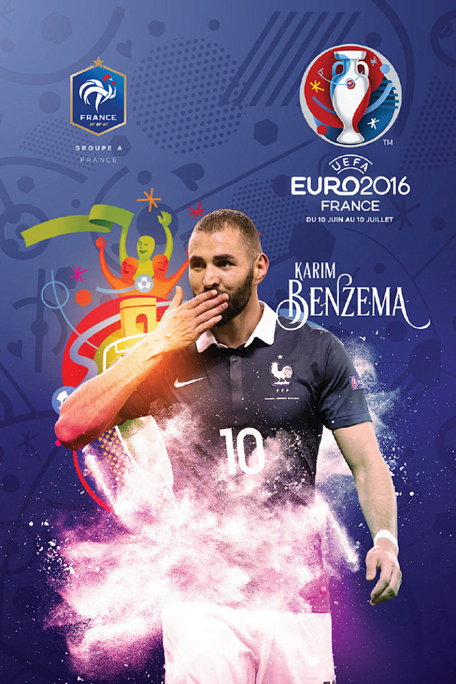 2016年欧洲杯24队球星的24张海报 ...