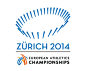 苏黎世2014年欧洲田径锦标赛LOGO

标志说明：欧洲田径锦标赛（European Athletics Championships）由欧洲田径协会主办，每四年举办一次，2010年巴塞罗那欧洲田径锦标赛后将每两年举办一次。第22届欧洲田径锦标赛将于2014年8月在瑞士的苏黎世举行。本届赛事的标识设计以主办城市苏黎世的主体育场魔术跑道体育场（Letzigrund）的建筑外观轮廓为创意来源。
其他相关标志分享