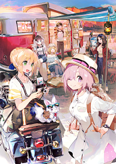 猫之本-moe采集到二次元-多人构图/演出