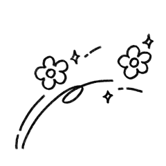 花瓣素材_Simple+Line+Sticker_48200613