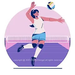 橙子学插画｜一组扁平风奥运题材 - 小红书