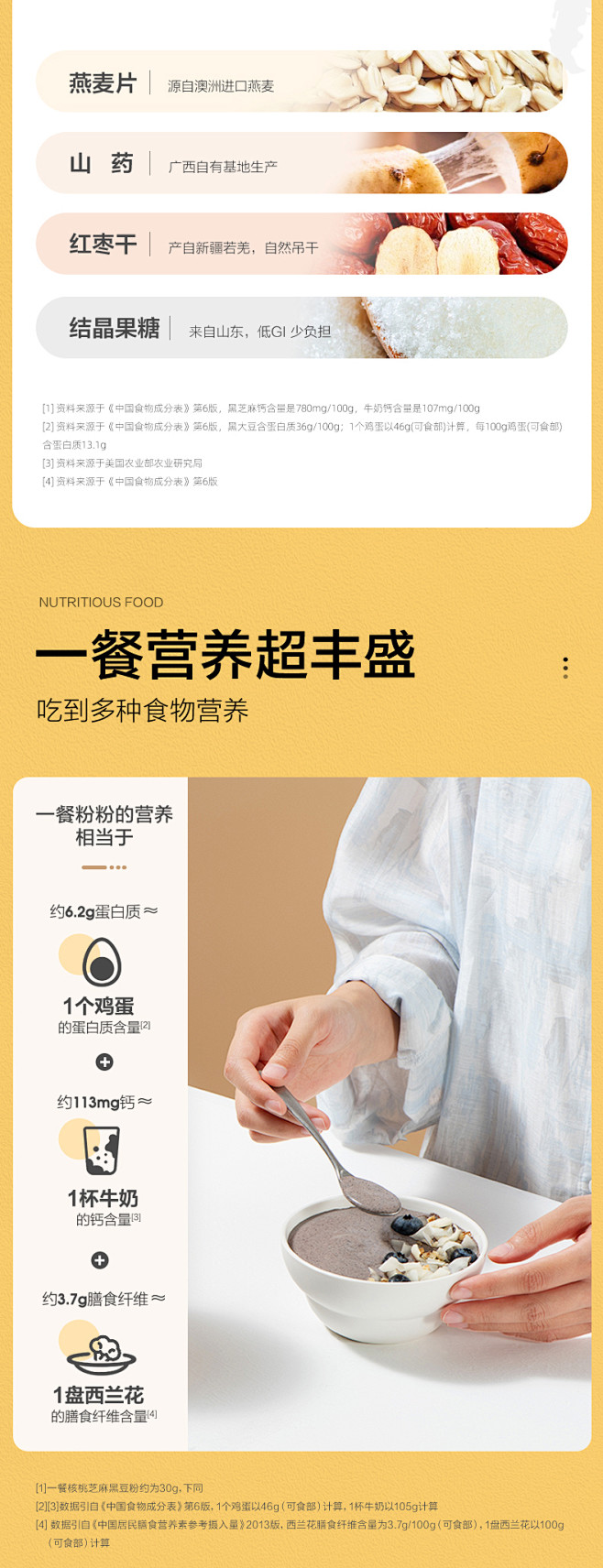 【关晓彤同款】五谷磨房黑之养黑芝麻糊核桃...