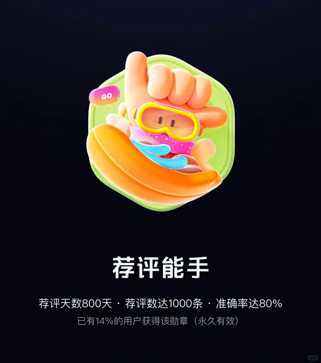 荐评徽章 - 小红书