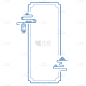 极简风祥云线条边框元素