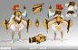 Gigantic Character Skins, Vinod Rams : Bunch o' skin concepts for out characters! These are all available now. They're all done over existing concept art from either Devon Cady Lee or myself. (or sometimes over the 3d Model)