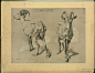 法国画家 Mathurin Méheut (1882-1958)    为《Animal Srudies》绘制的动物画稿 ​​​​