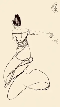 以线为舟 铁画银钩 连环画家詹忠效白描插图 - 小红书