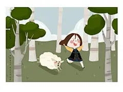 奔跑呼吸 我们都爱大自然 | 小岛solo - 原创作品 - 涂鸦王国插画