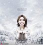 白雪皑皑 梦幻冬日 微笑美女 温情冬季海报设计PSD 436a4412图片下载-优图网