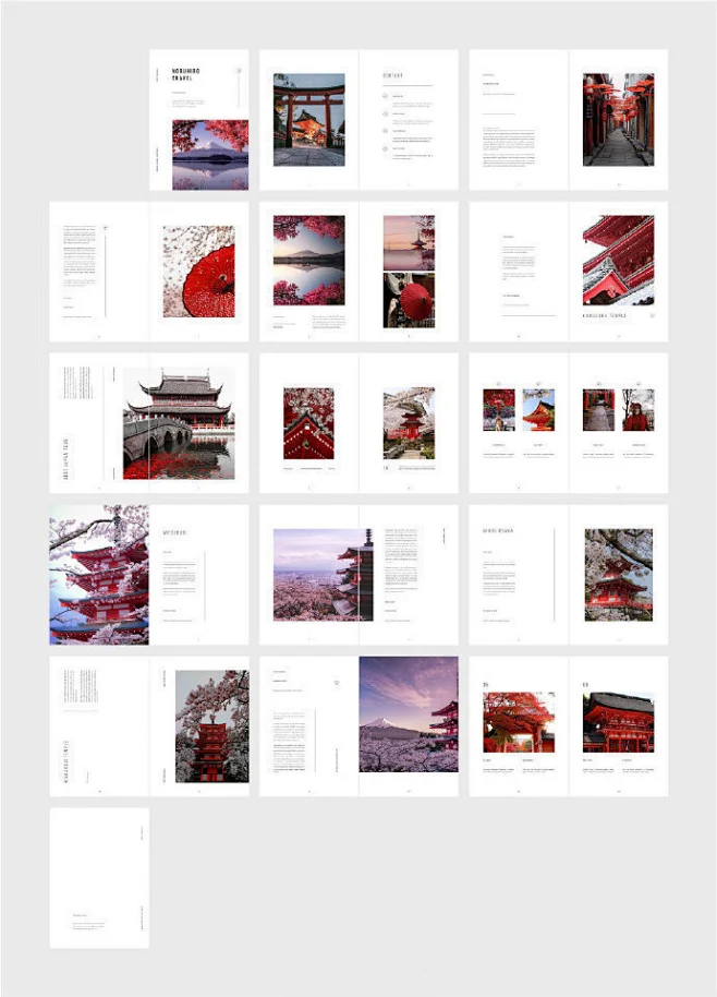 实用画册版式设计参考 -花瓣网