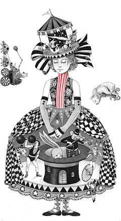 -阿酉-采集到线描画