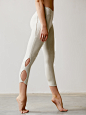 Free People Infinity Legging : Infinity Legging | So-soft cropped activewear leggings with Picot Performance cutouts in an infinity design. Features Performance Seaming and a reflective logo. *By FP Movement *FP Movement is an entirely new activewear coll