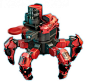 遥控坦克可发射子弹六脚足绝地蜘蛛智能战斗机器人对混战进口玩具-淘宝网