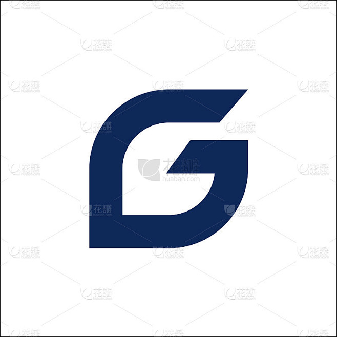 G字母抽象矢量Logo设计模板。创意排版概念图标