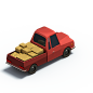 C4D卡通小汽车3D立体模型