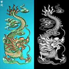 11精雕图RDL-134单龙竖板带线