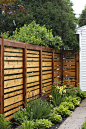 If we ever have to re-build our fence, this style is awesome.: 