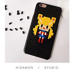美少女月野兔水冰月iphone6s 7Plus苹果乐高积木情侣手机壳-淘宝网