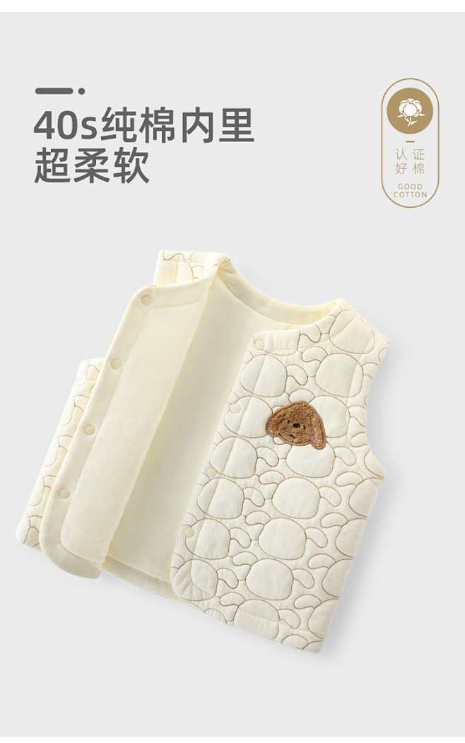儿童背心秋冬季宝宝夹棉保暖马甲男女童洋气...
