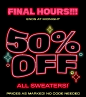 Fashion Nova: Final Hrs 50% Off ALL Sweaters | Milled : Milled has emails from Fashion Nova, including new arrivals, sales, discounts, and coupon codes.