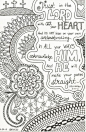 I should doodle zen-style around some Bible verses! This inspirational zentangle-inspired doodle is on Etsy, $1.50