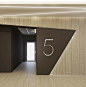 Elevator Lobby Numbering and use of Different Material
