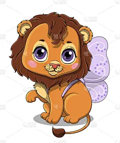 有蝴蝶翅膀的小狮子