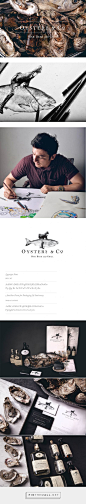 Oyster´s & Co. on Behance by Daniel Babara curated by Packaging Diva PD. Corporate identity project for an oyster´bar, covering art direction, photography, brand design, packaging & web.: 