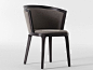 Upholstered fabric chair ADRIA Italia Collection by Casa | design Mauro Lipparini