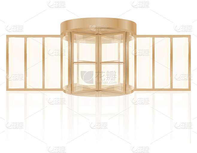 绘画插图,金属,矢量,旋转门,建筑外部,空的,铬合金,建筑物门,十字转门,门