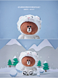 LINE FRIENDS 布朗熊毛绒娃娃公仔25cm 动漫玩具节日礼物-tmall.com天猫