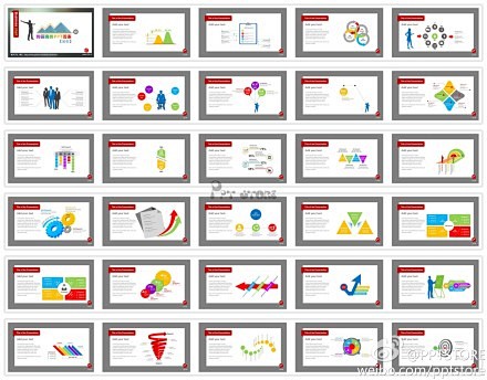 【最新PPT图表】30套色彩PPT信息图...