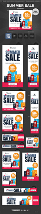 Summer Sale Banners - Banners & Ads Web Elements