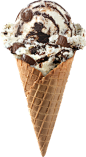 Hand-dipped ice cream products pages.