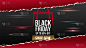 Black Friday sale banner background design templat