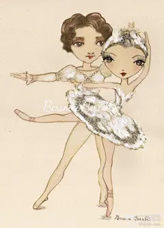 Berenice Berelli全球限量版手绘插画芭蕾舞剧《天鹅湖》