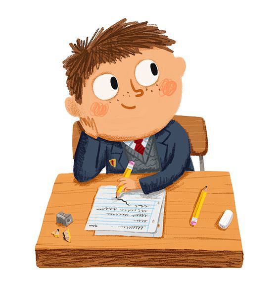 School kid day dream...