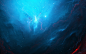 General 1920x1200 nebula space stars artwork digital art blue