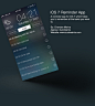 iOS 7 Reminder App - 6 Different Themes on Behance