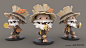 Erik Rak, Damien Levaufre : Here is Erik Rak !
This character belongs to the Enutrof class in the Dofus video game edited by Ankama.
This version of the character is a figurine from the Krosmaster boardgame. Design by Édouard Guitton, 3D modeling Damien L